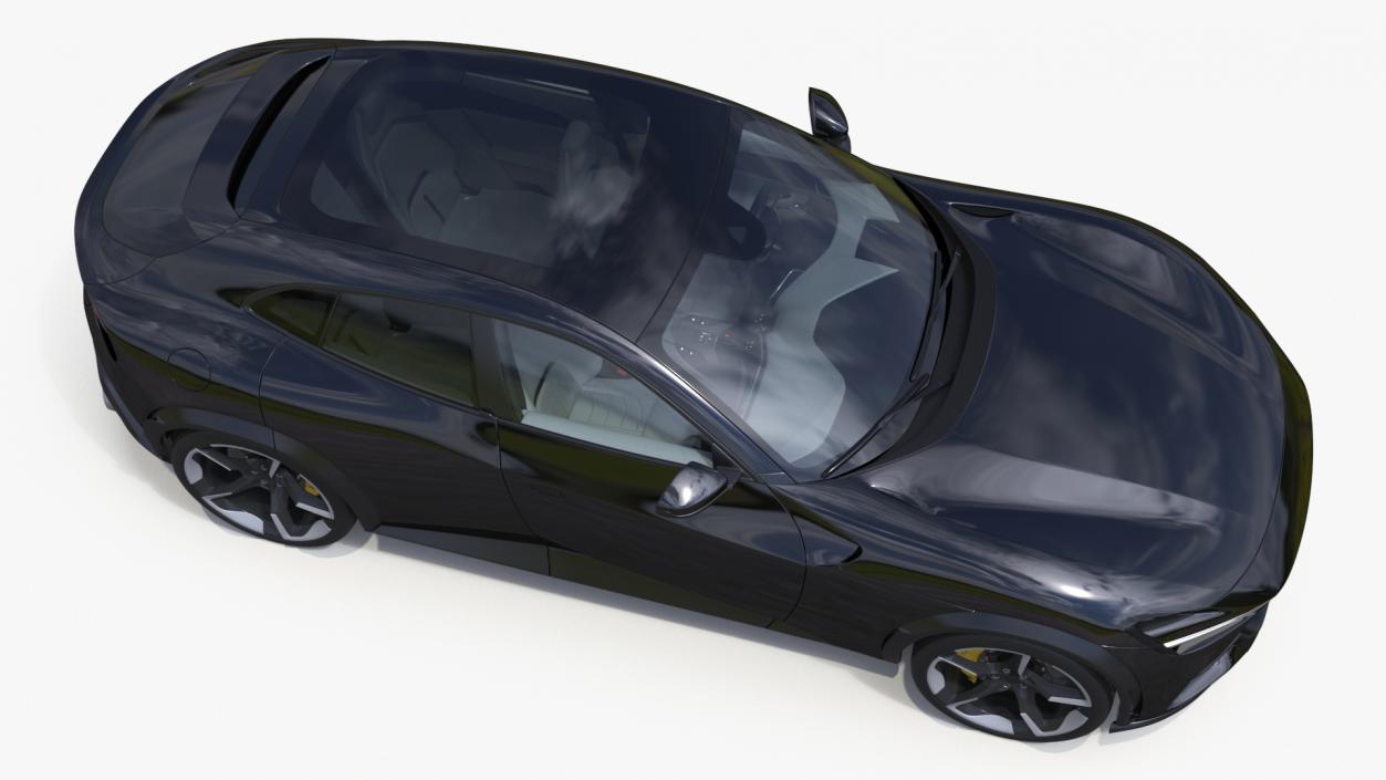 Furious Crossover Sports Car Black 3D model