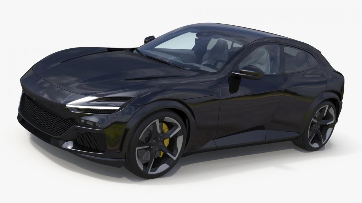 Furious Crossover Sports Car Black 3D model