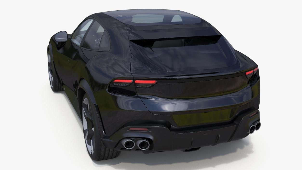 Furious Crossover Sports Car Black 3D model