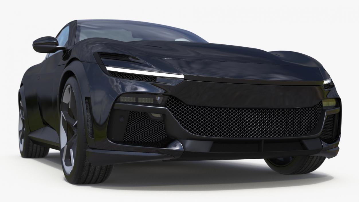 Furious Crossover Sports Car Black 3D model