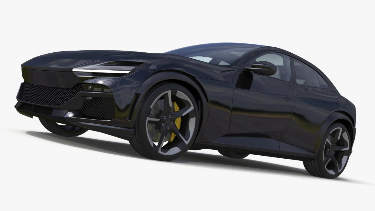 Furious Crossover Sports Car Black 3D model