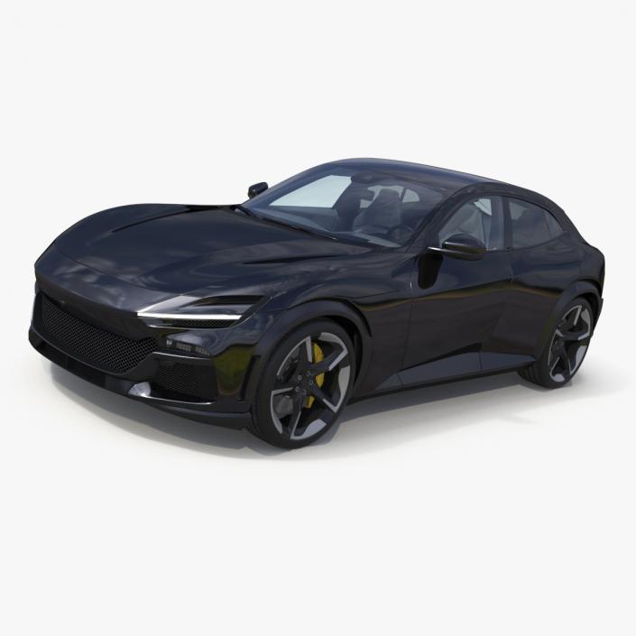 Furious Crossover Sports Car Black 3D model