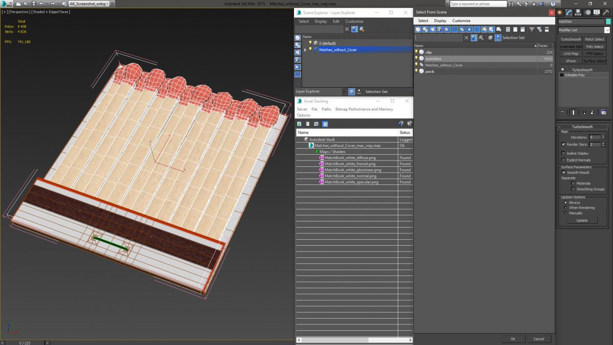 3D Matches without Cover