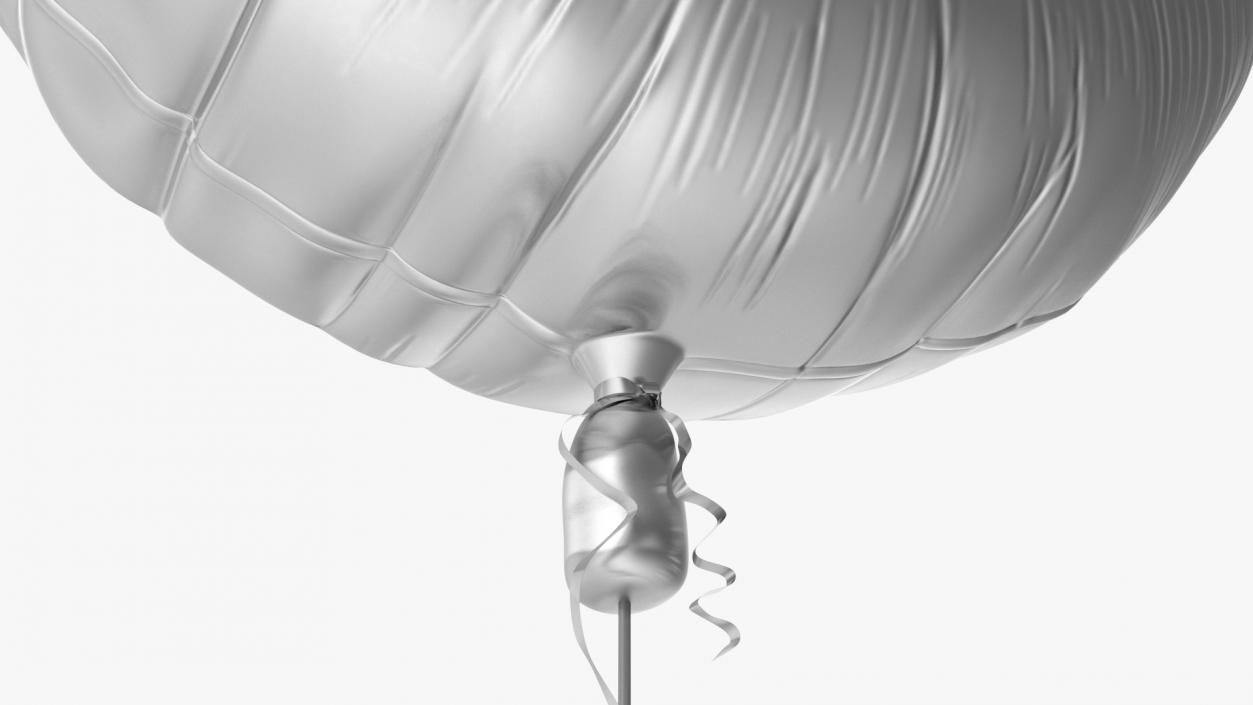 3D model Foil Balloon Round Chrome