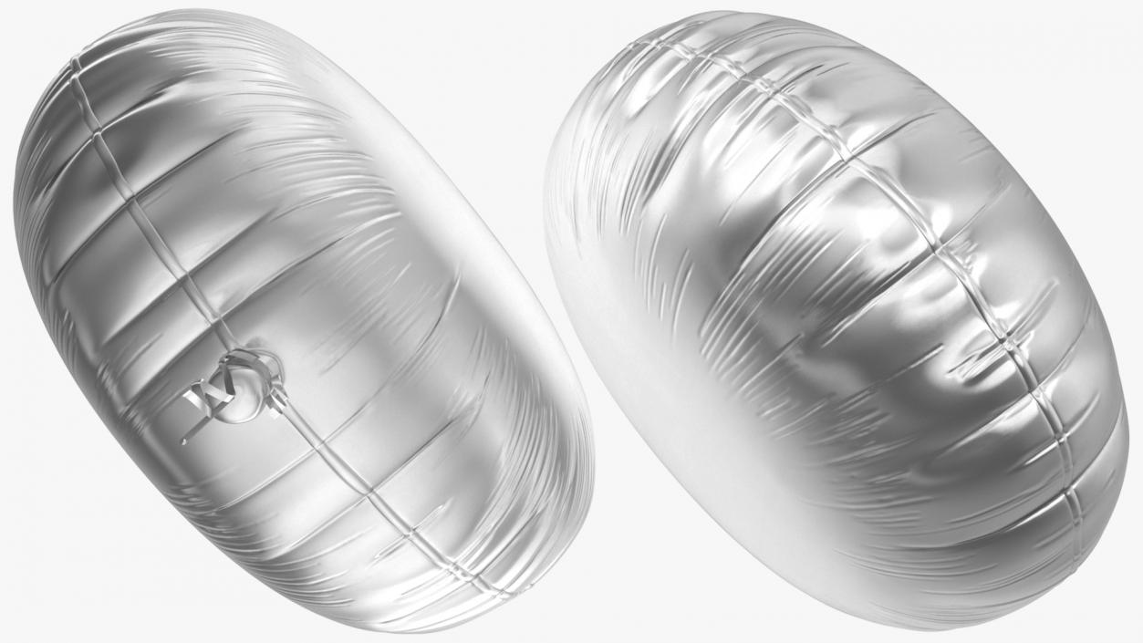 3D model Foil Balloon Round Chrome