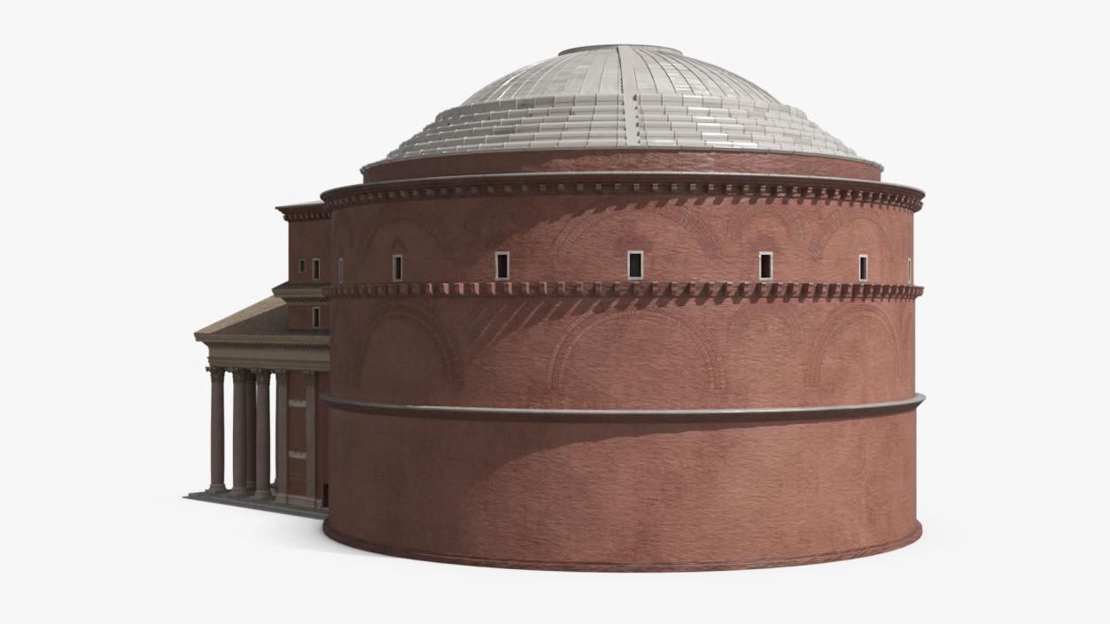 Classical Roman Pantheon Building New 3D