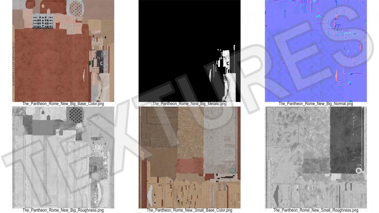 Classical Roman Pantheon Building New 3D