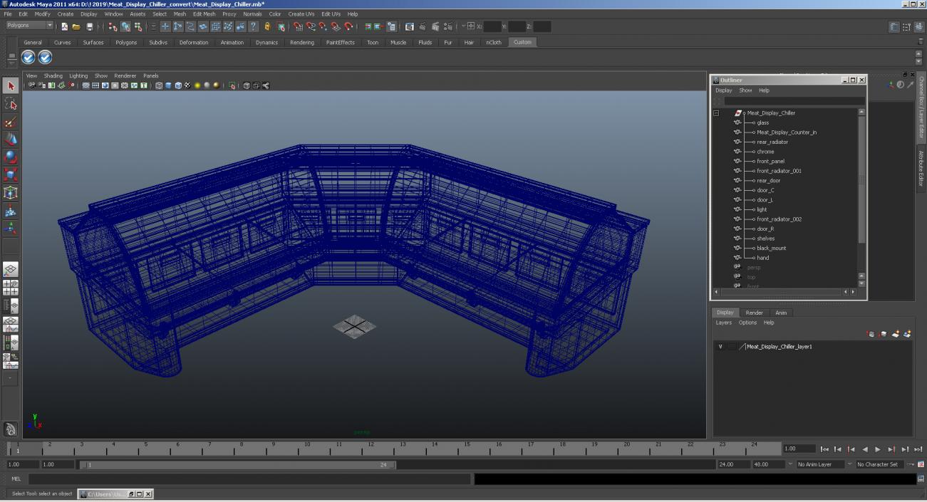 3D model Meat Display Chiller