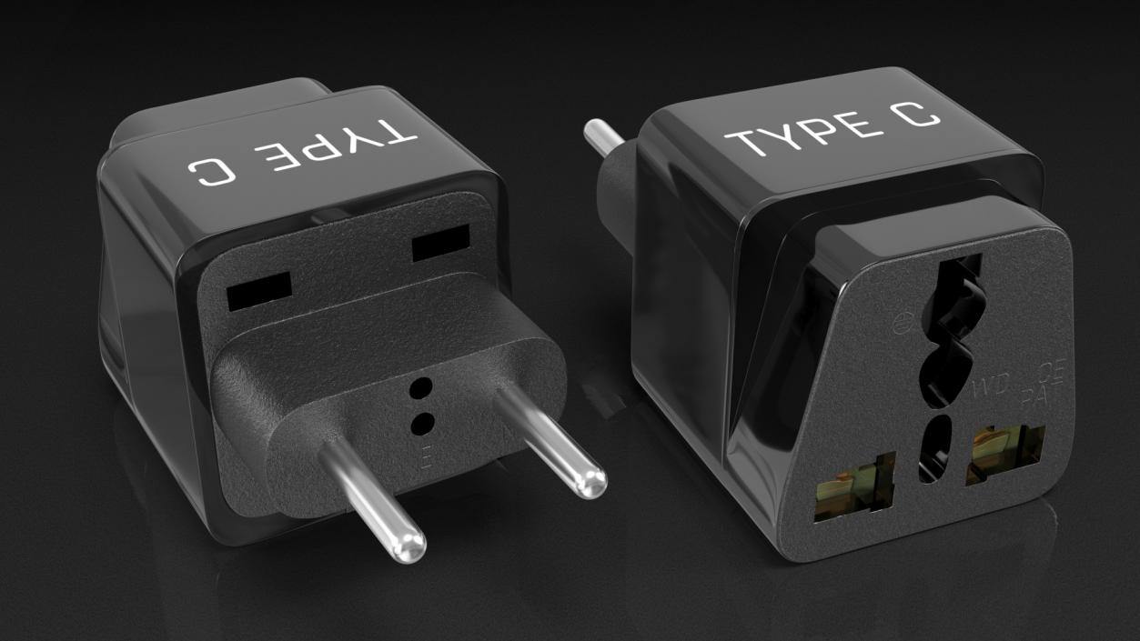 Electrical Plug Adapters Collection 2 3D