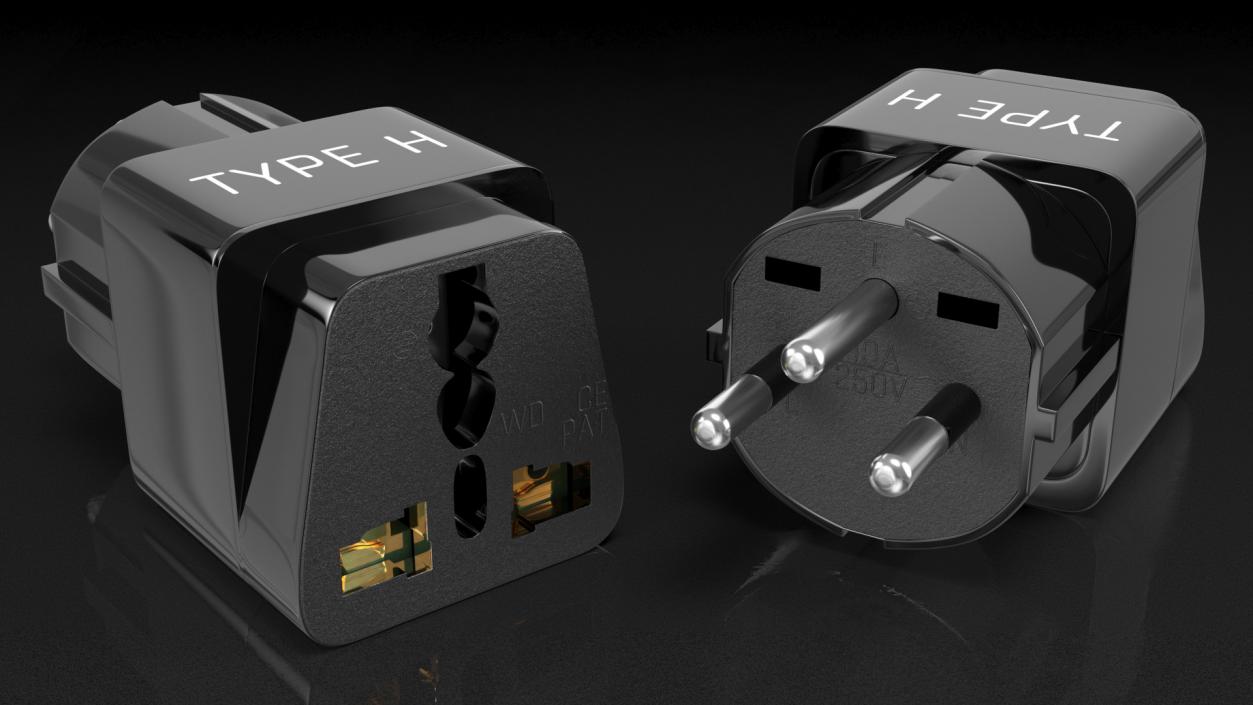 Electrical Plug Adapters Collection 2 3D