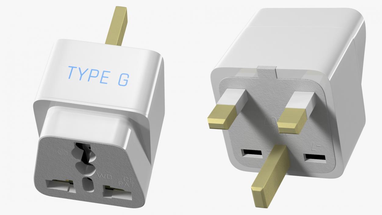 Electrical Plug Adapters Collection 2 3D