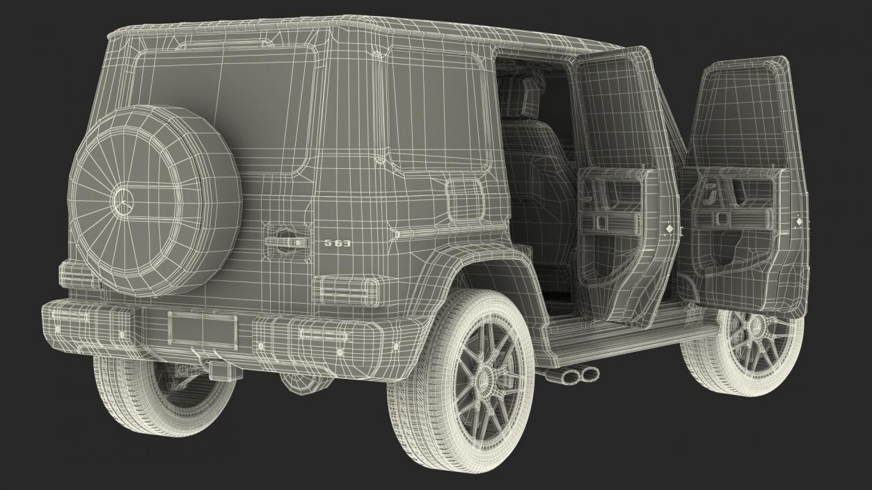 Mercedes-Benz G63 AMG SUV Rigged 3D