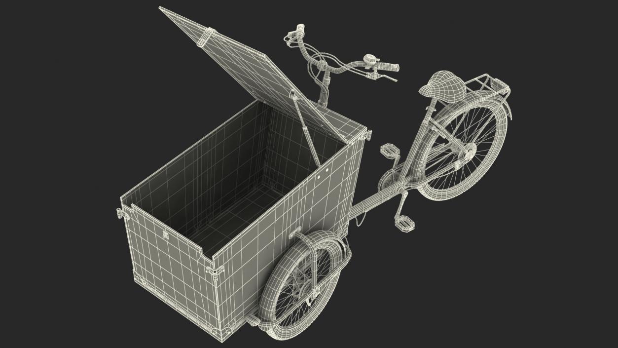 3D Babboe Transporter Cargo Bike Rigged