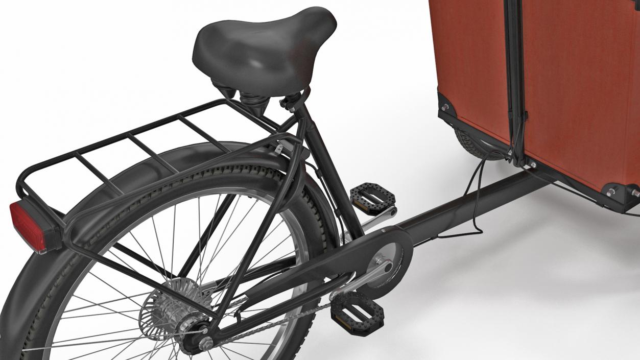 3D Babboe Transporter Cargo Bike Rigged