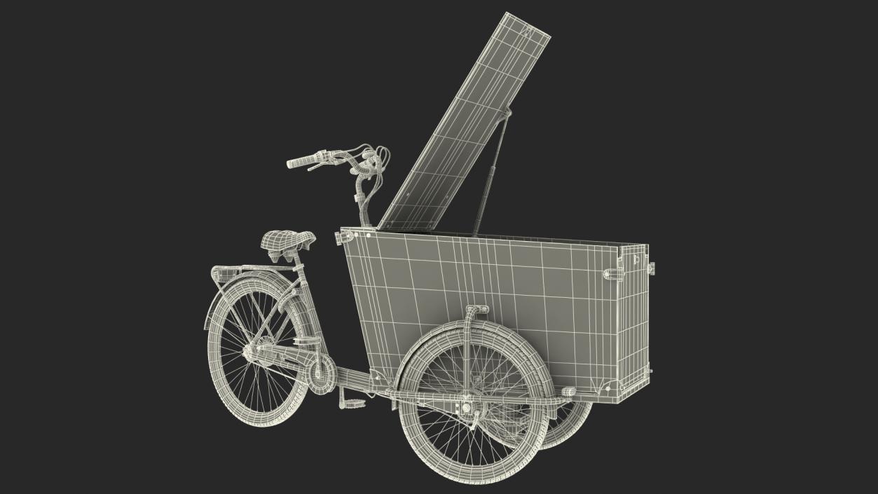 3D Babboe Transporter Cargo Bike Rigged