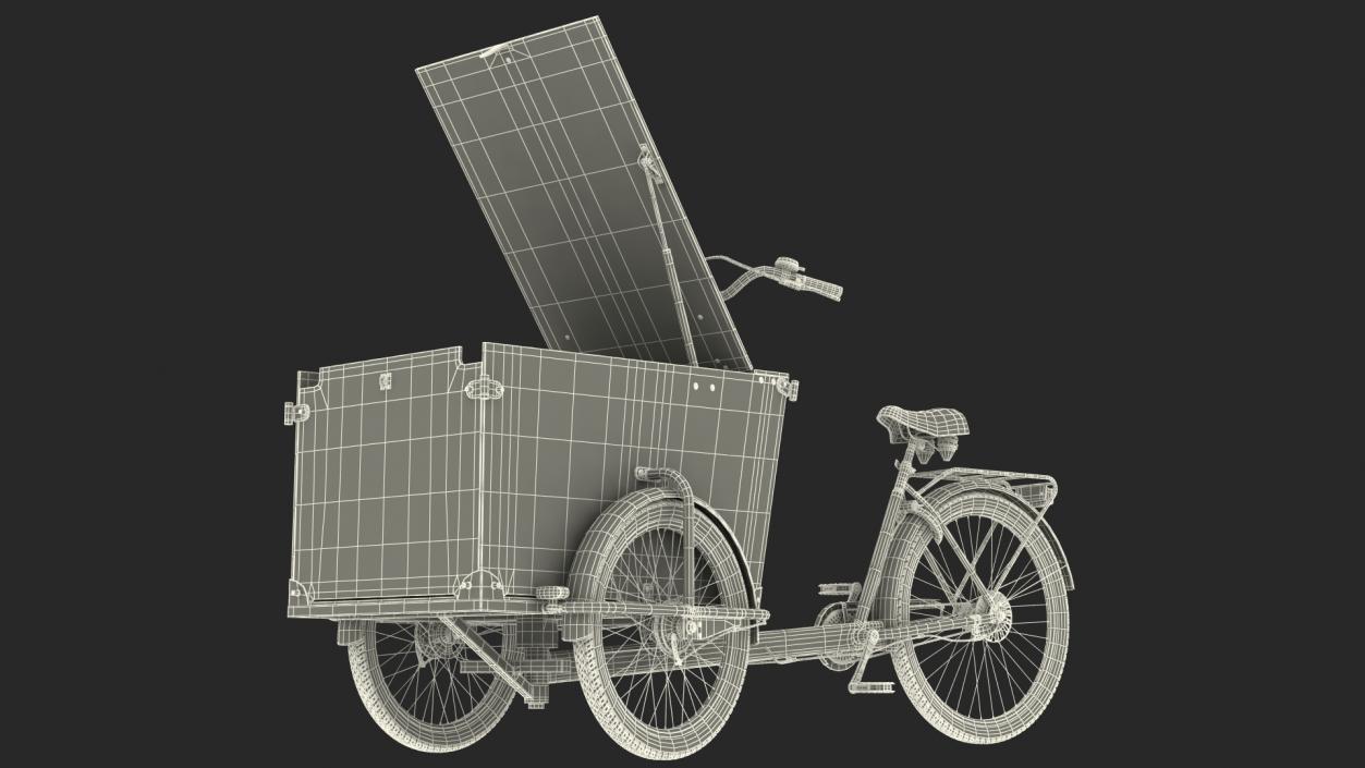 3D Babboe Transporter Cargo Bike Rigged