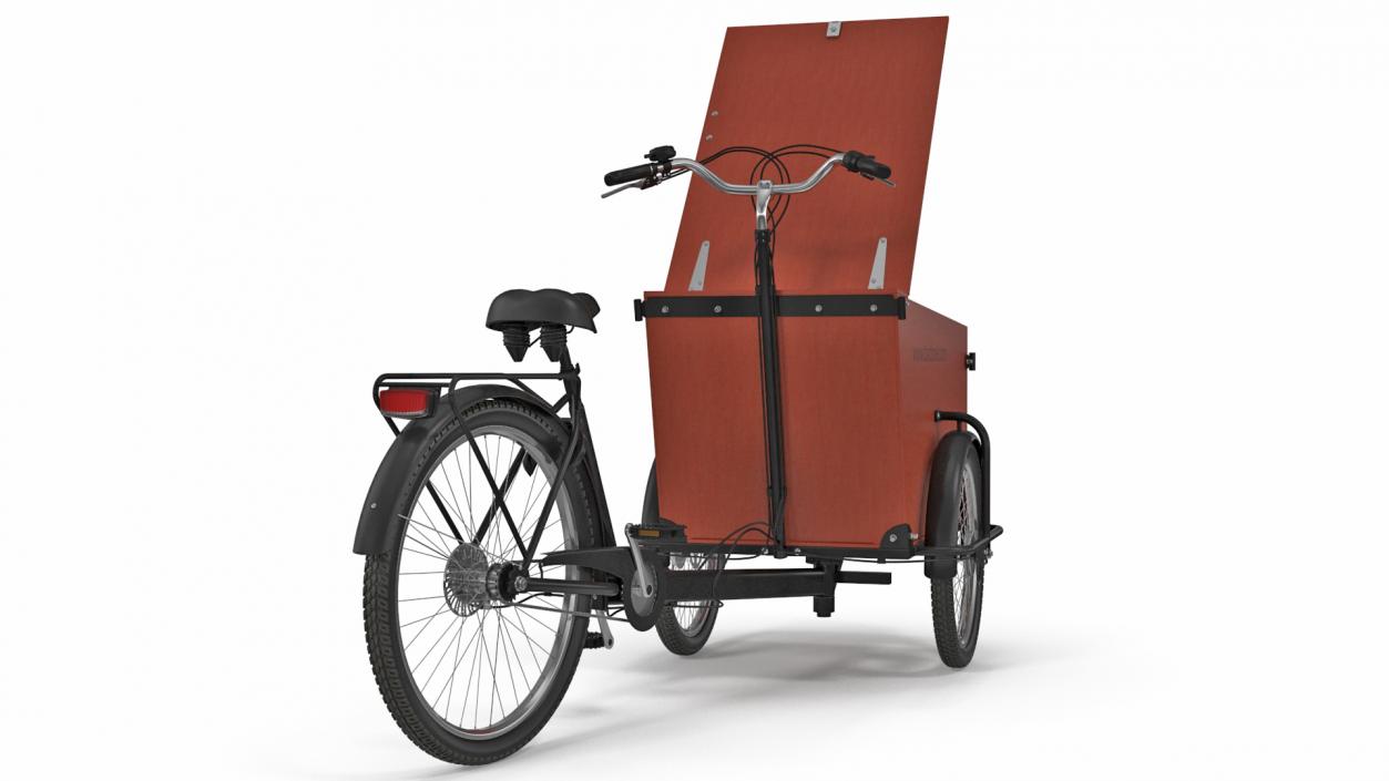 3D Babboe Transporter Cargo Bike Rigged