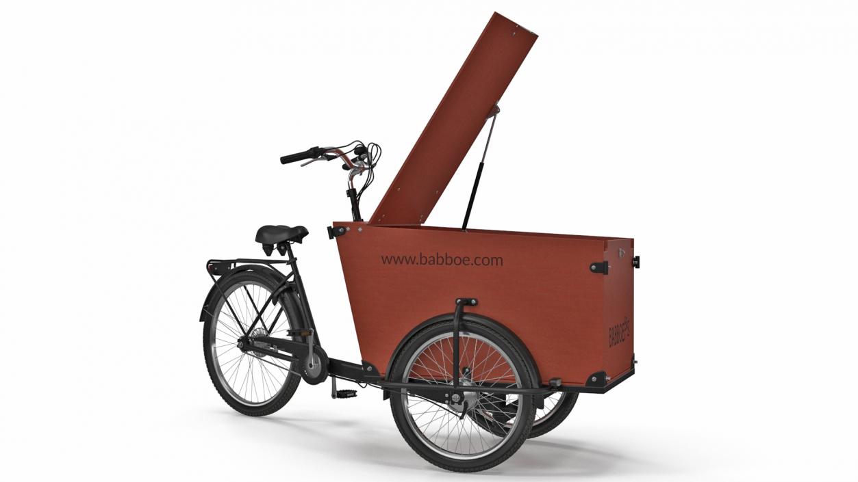 3D Babboe Transporter Cargo Bike Rigged