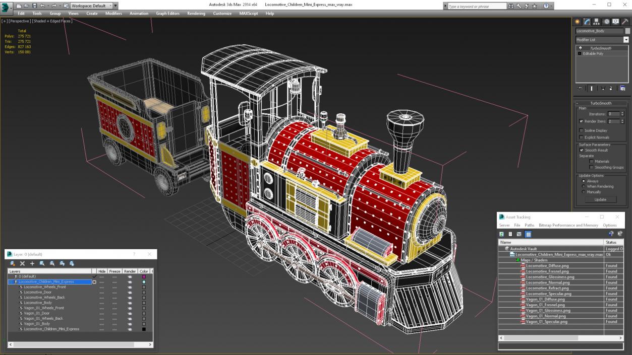 Locomotive Children Mini Express 3D