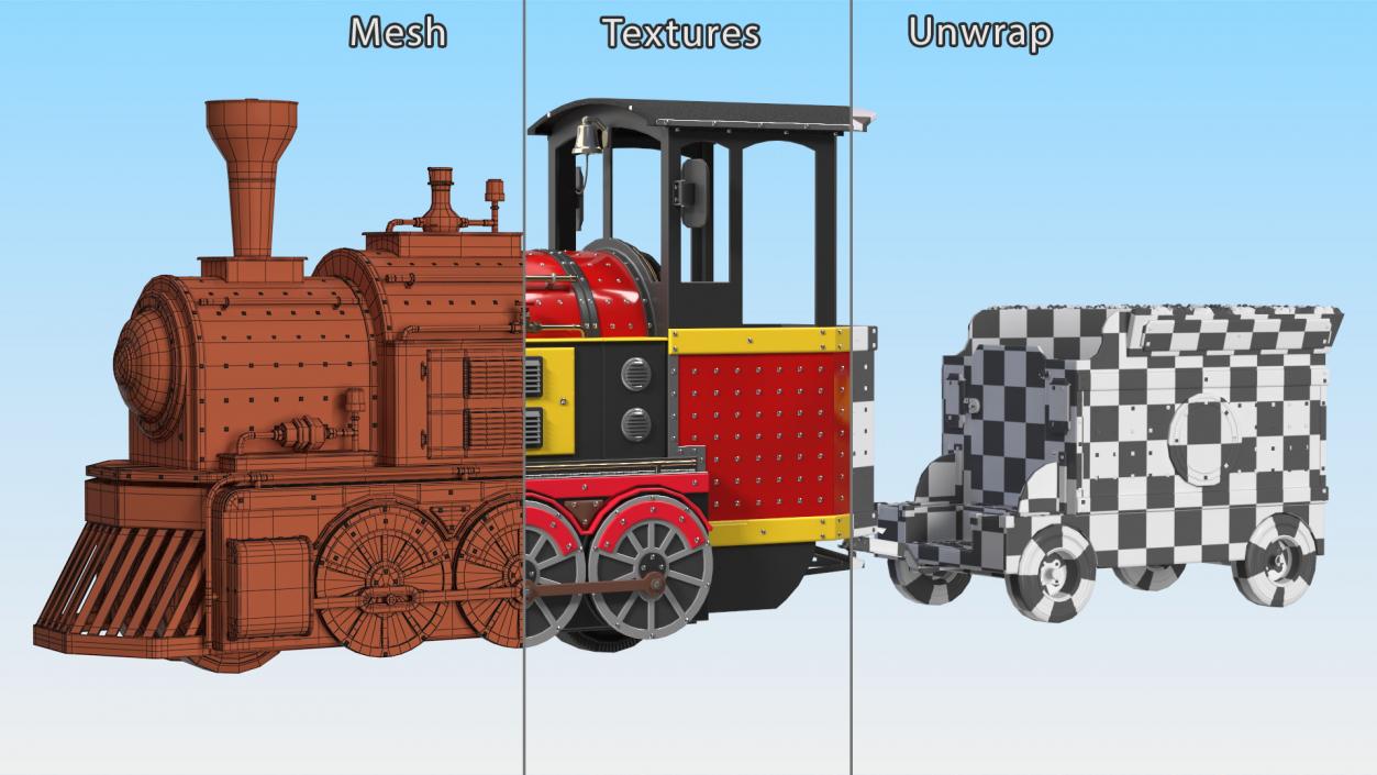 Locomotive Children Mini Express 3D