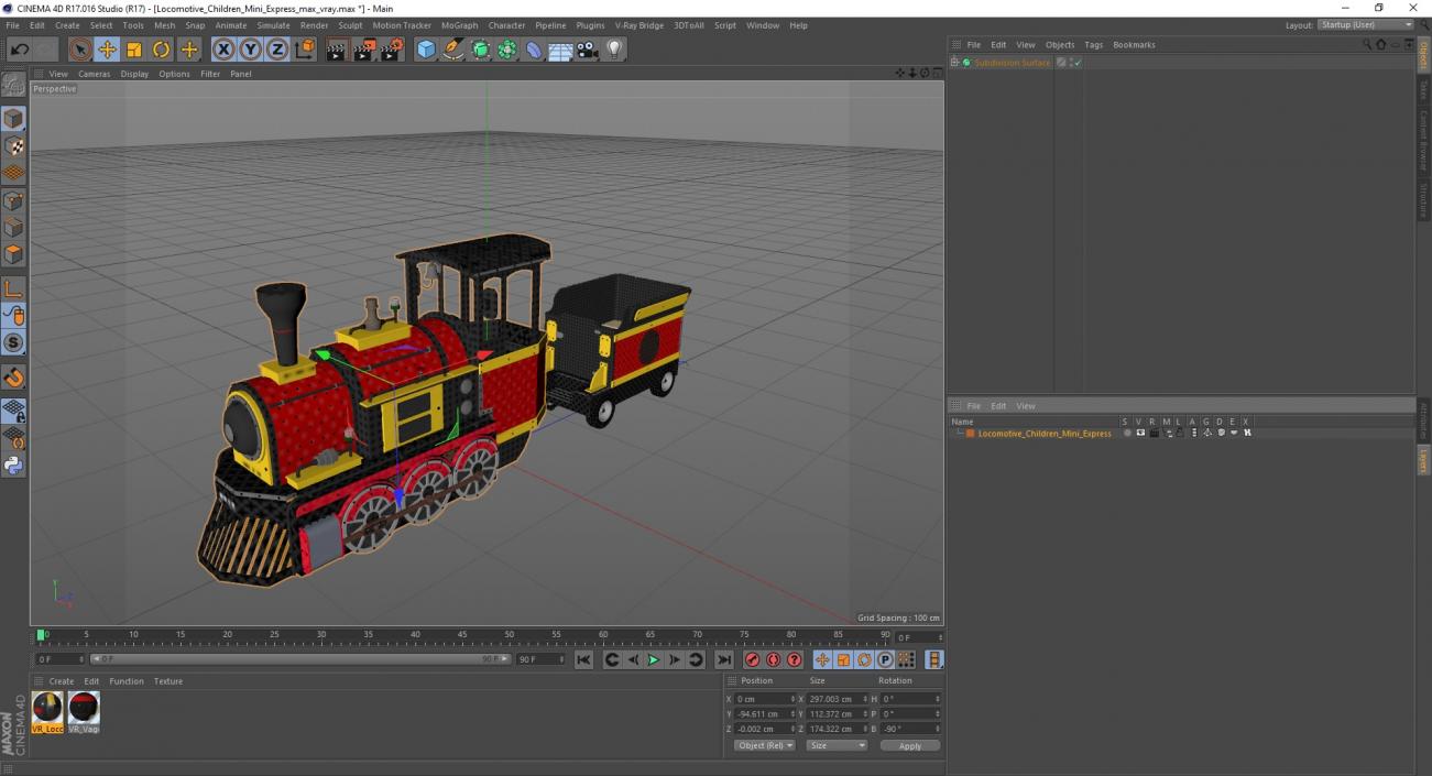 Locomotive Children Mini Express 3D