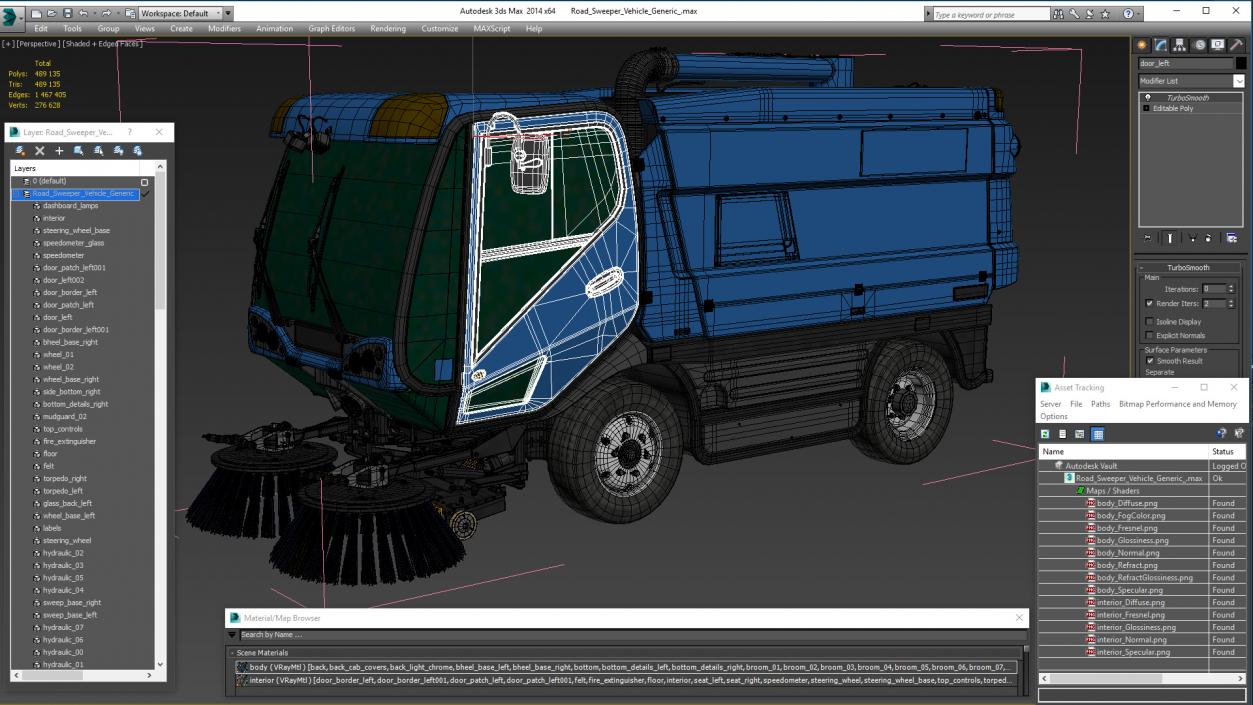 3D model Road Sweeper Vehicle