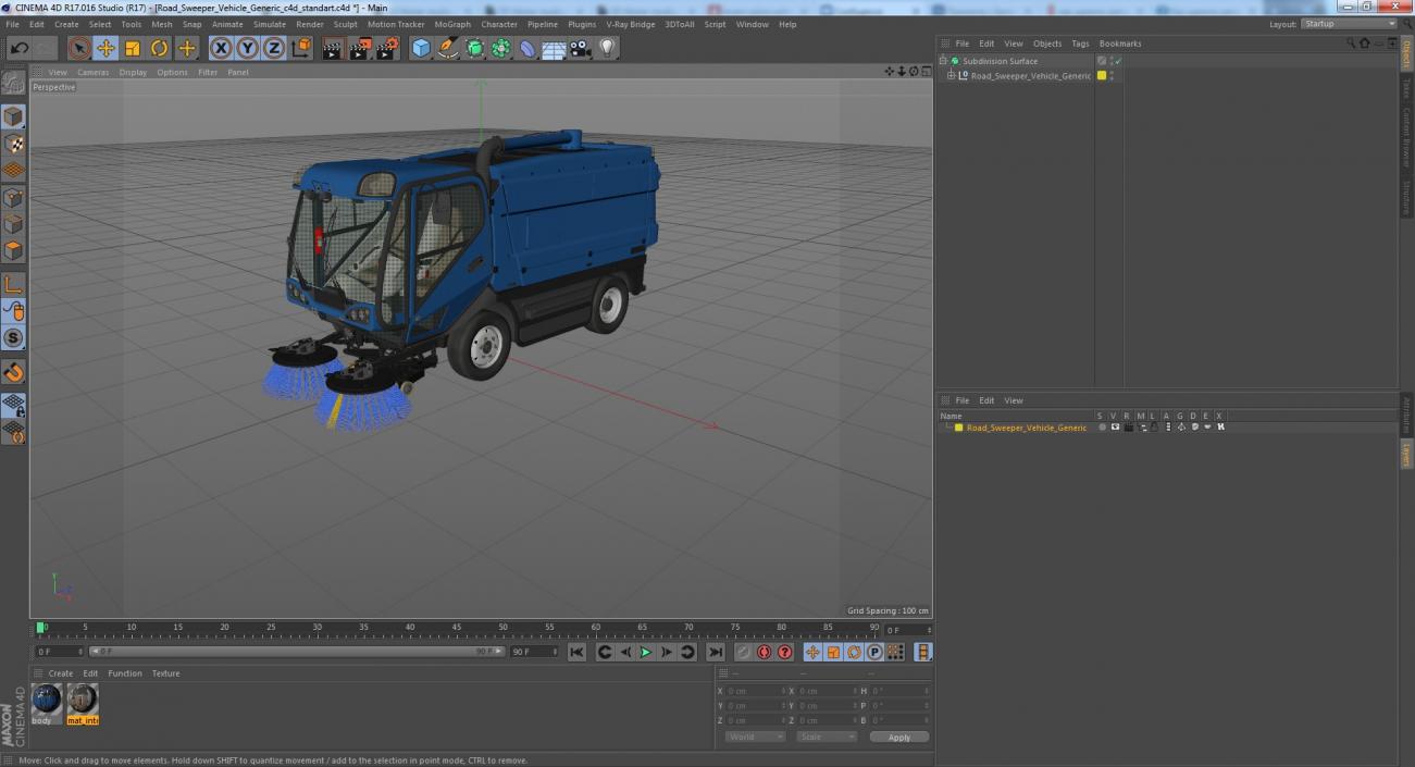 3D model Road Sweeper Vehicle