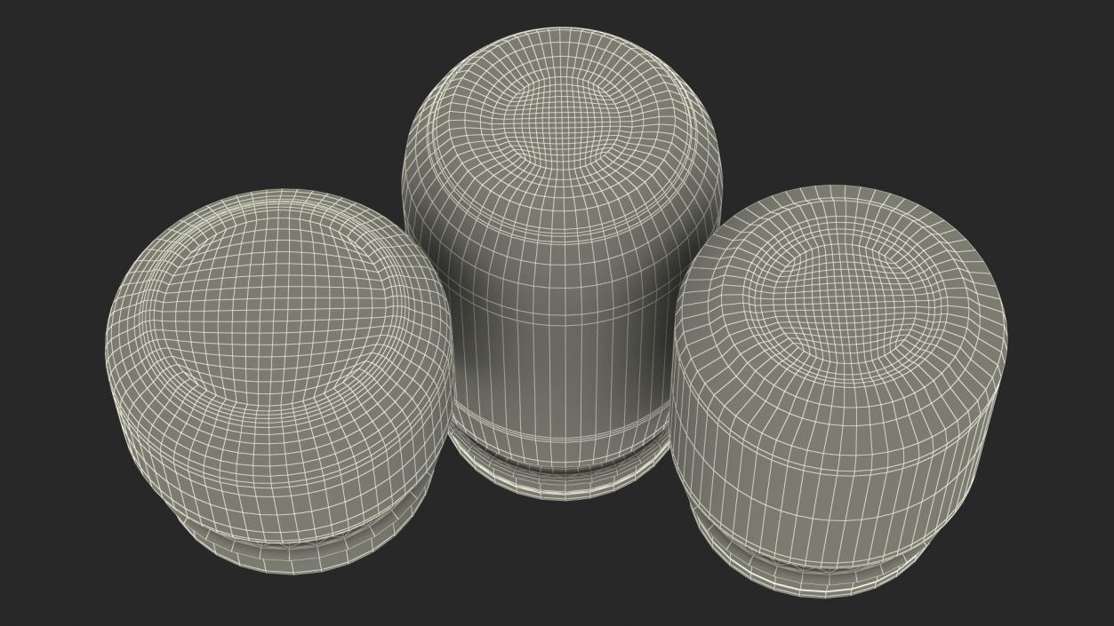 Baby Food Jars Empty Set 3D model