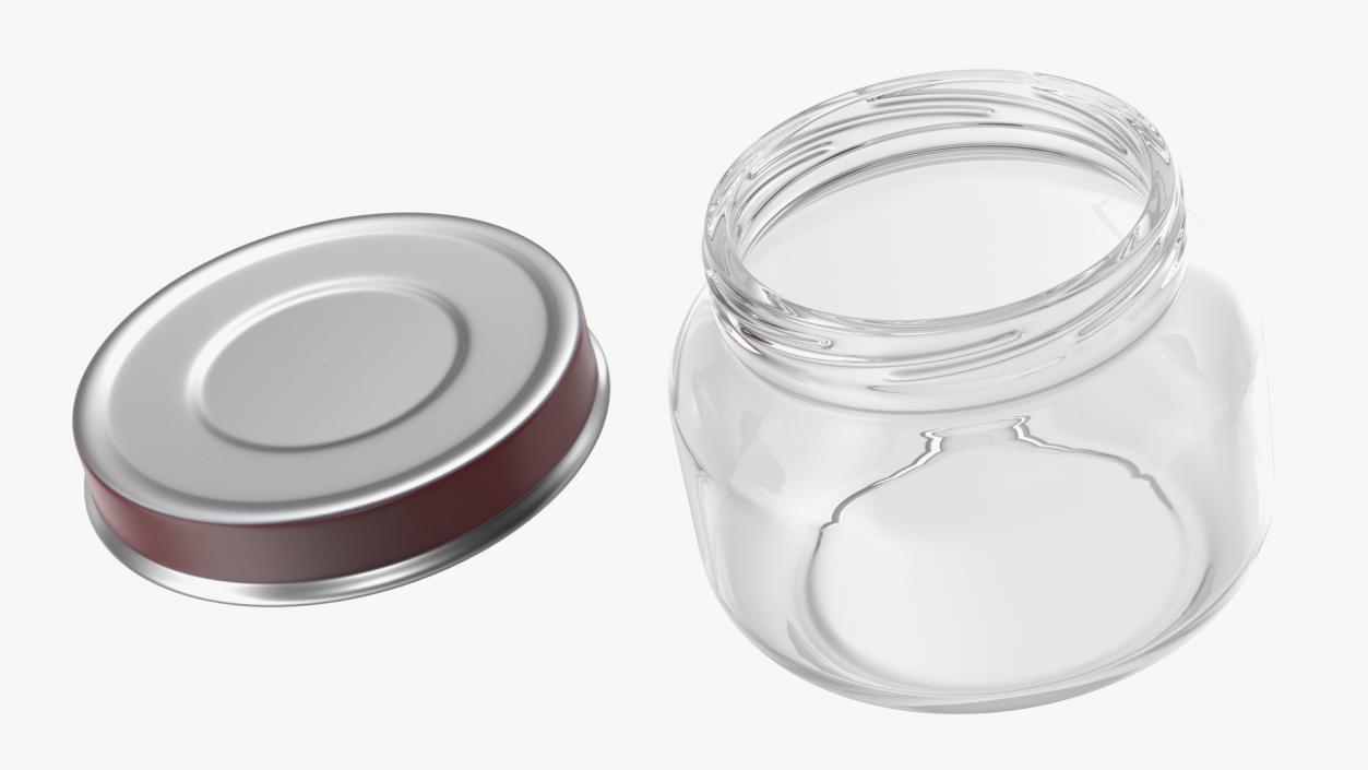 Baby Food Jars Empty Set 3D model