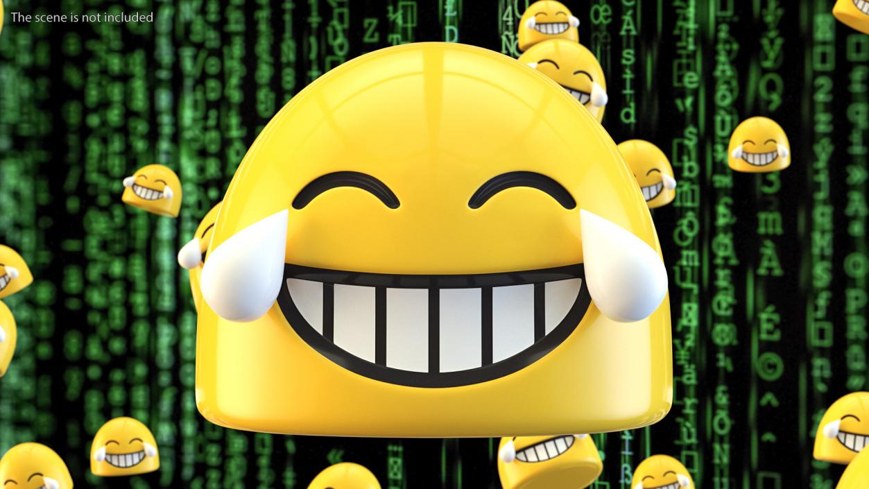 3D Laughing Tears Android Emoji model