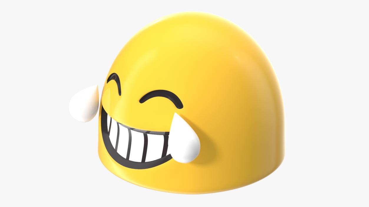 3D Laughing Tears Android Emoji model