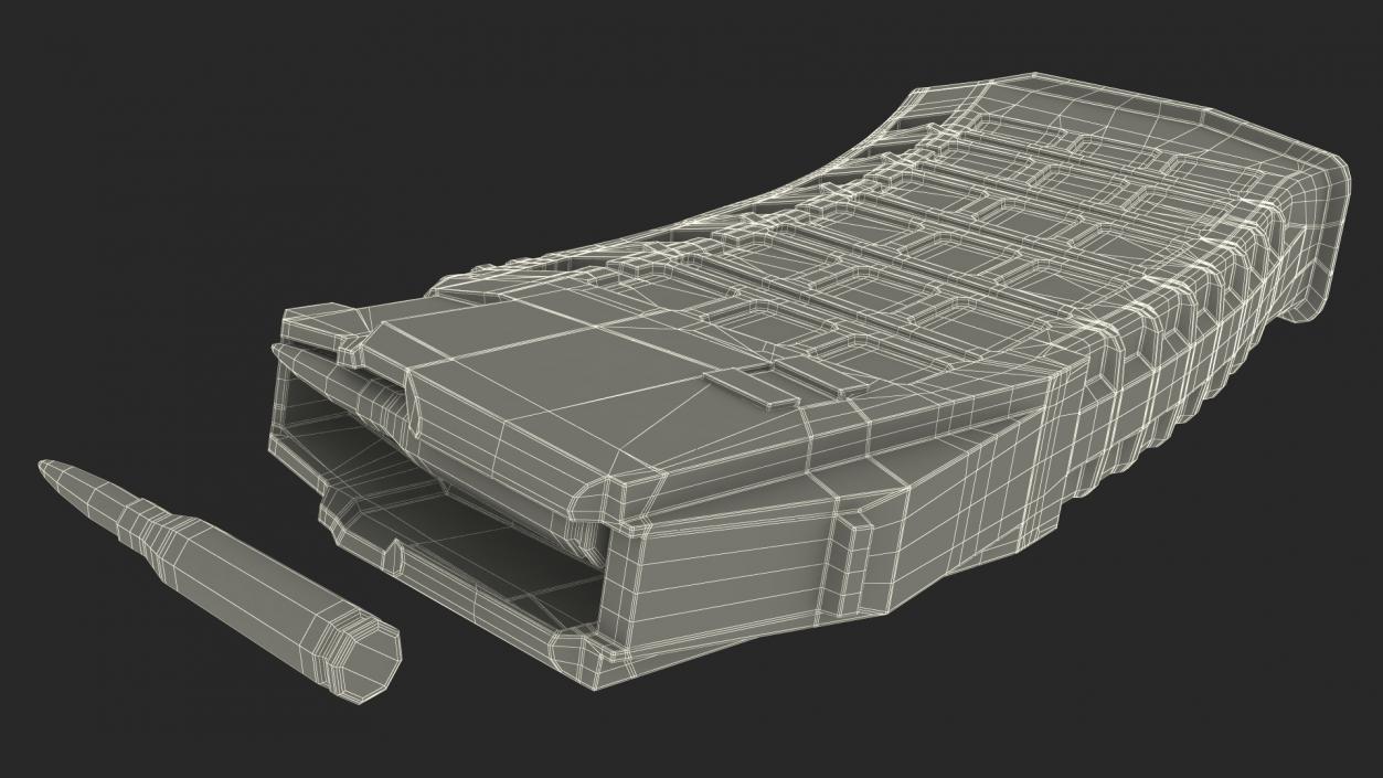 3D Old Assault Rifle AK-12 model