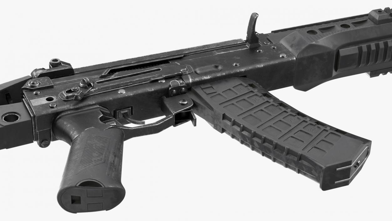 3D Old Assault Rifle AK-12 model