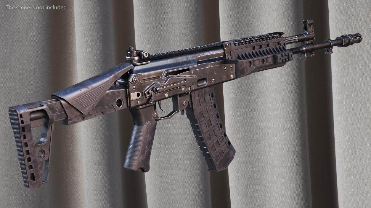 3D Old Assault Rifle AK-12 model