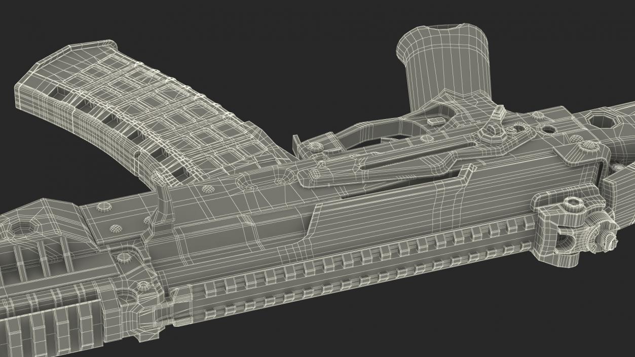 3D Old Assault Rifle AK-12 model