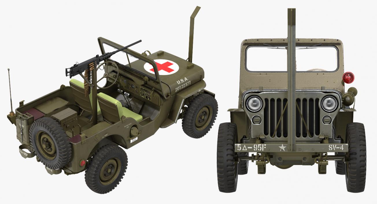 Jeep Willys MB Ambulance 3D model