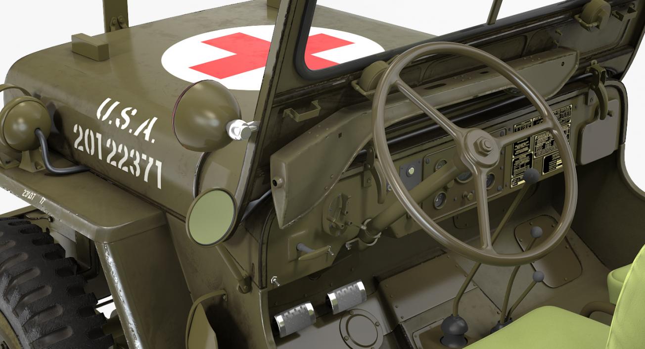 Jeep Willys MB Ambulance 3D model