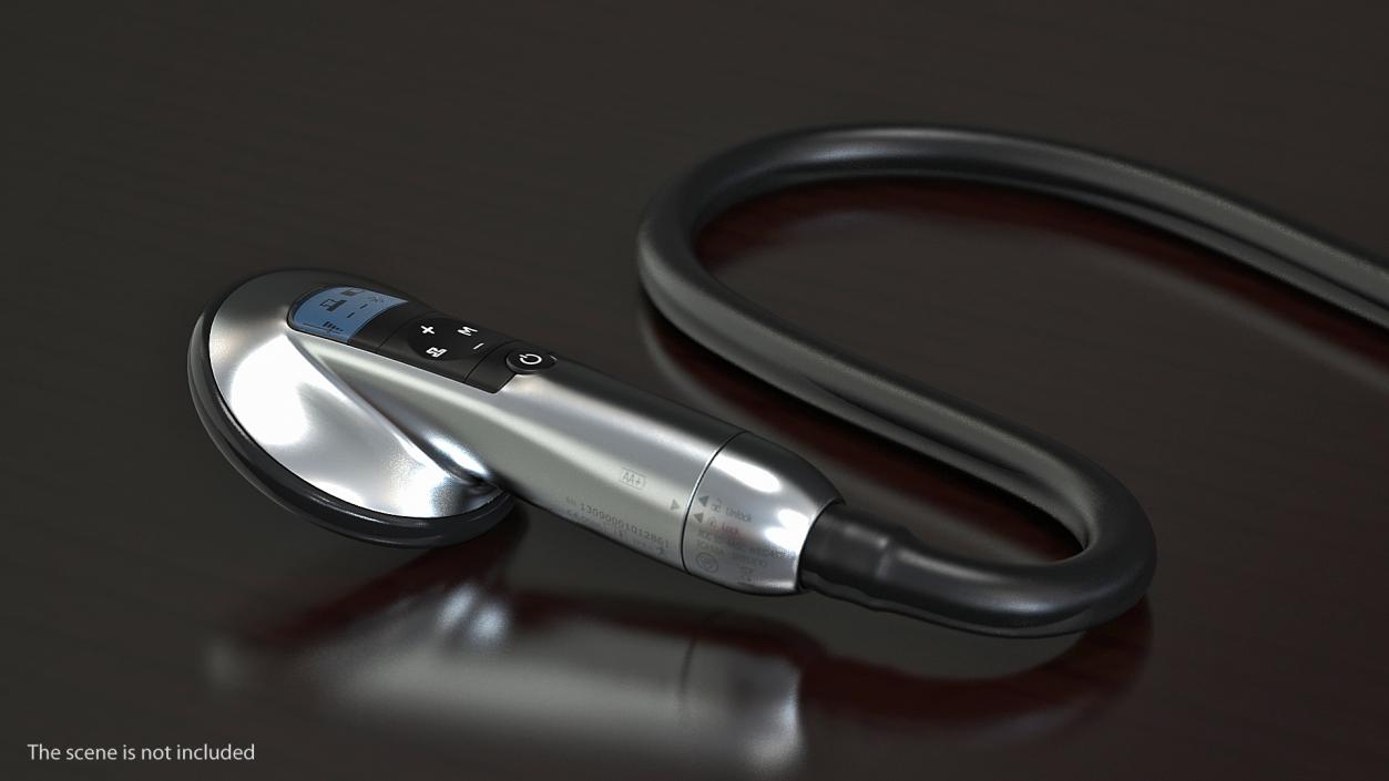 Clinical Electronic Stethoscope Generic 3D model