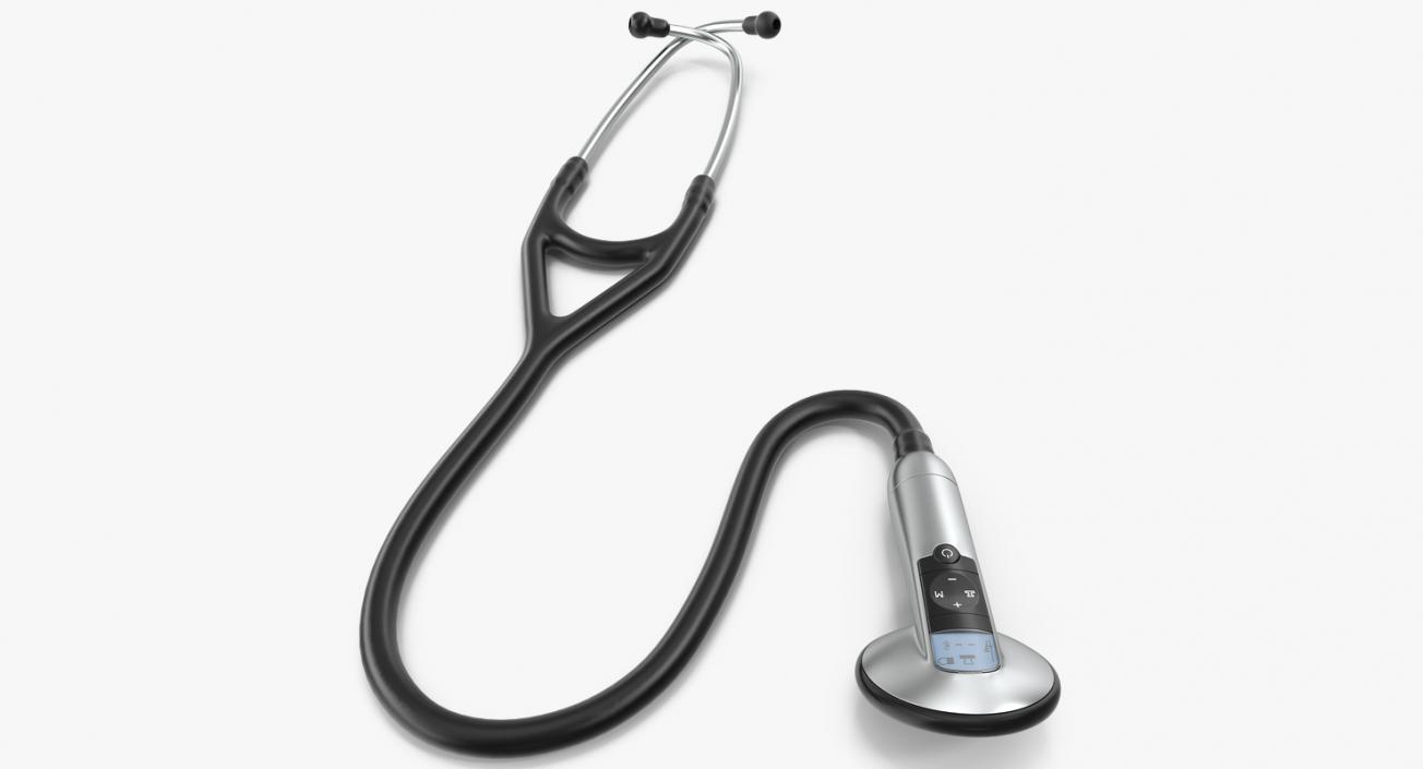 Clinical Electronic Stethoscope Generic 3D model