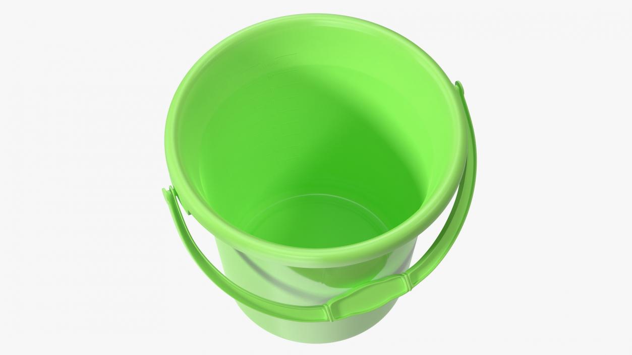 3D Plastic Bathroom Bucket model