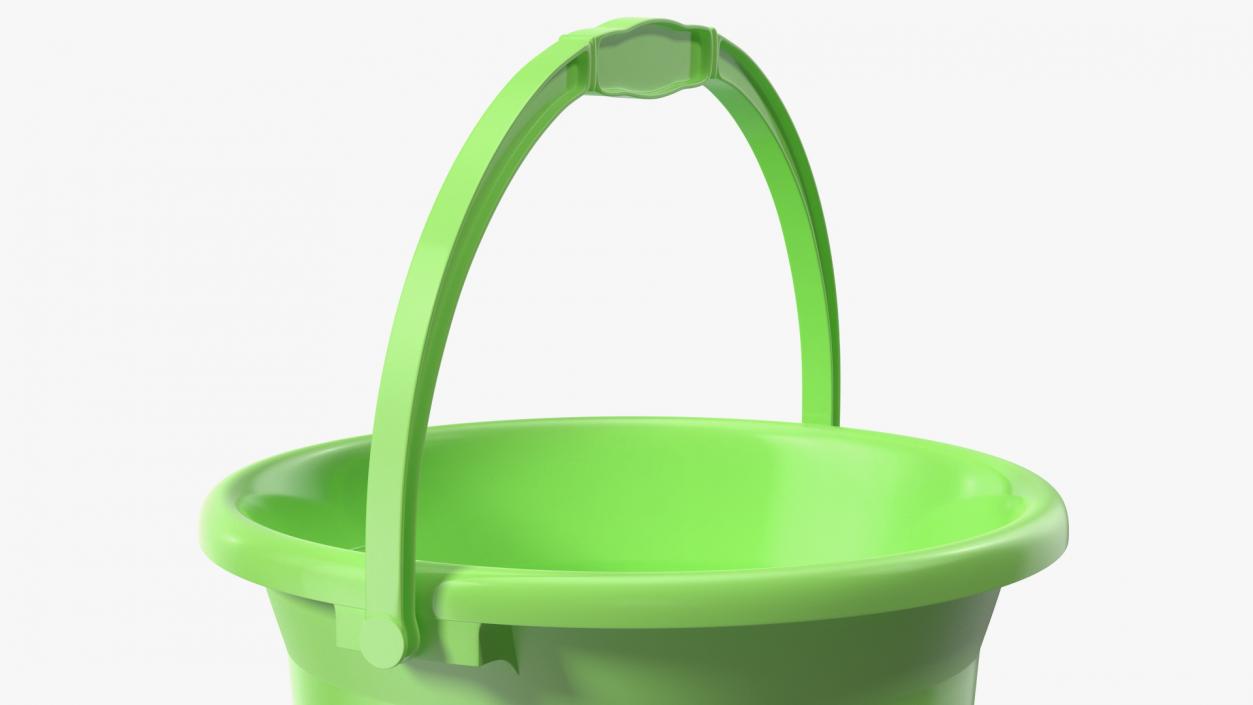 3D Plastic Bathroom Bucket model