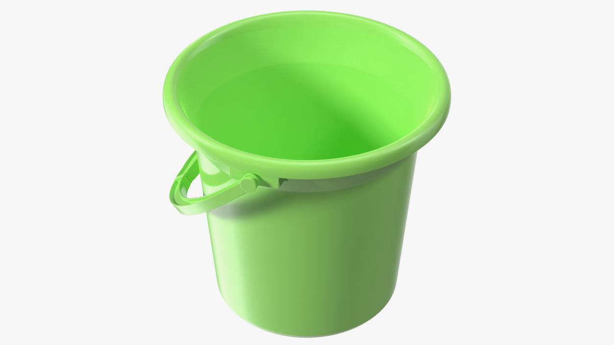 3D Plastic Bathroom Bucket model