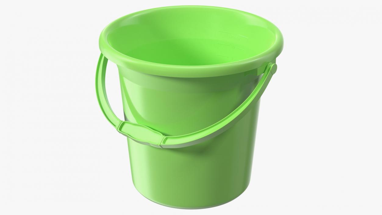 3D Plastic Bathroom Bucket model