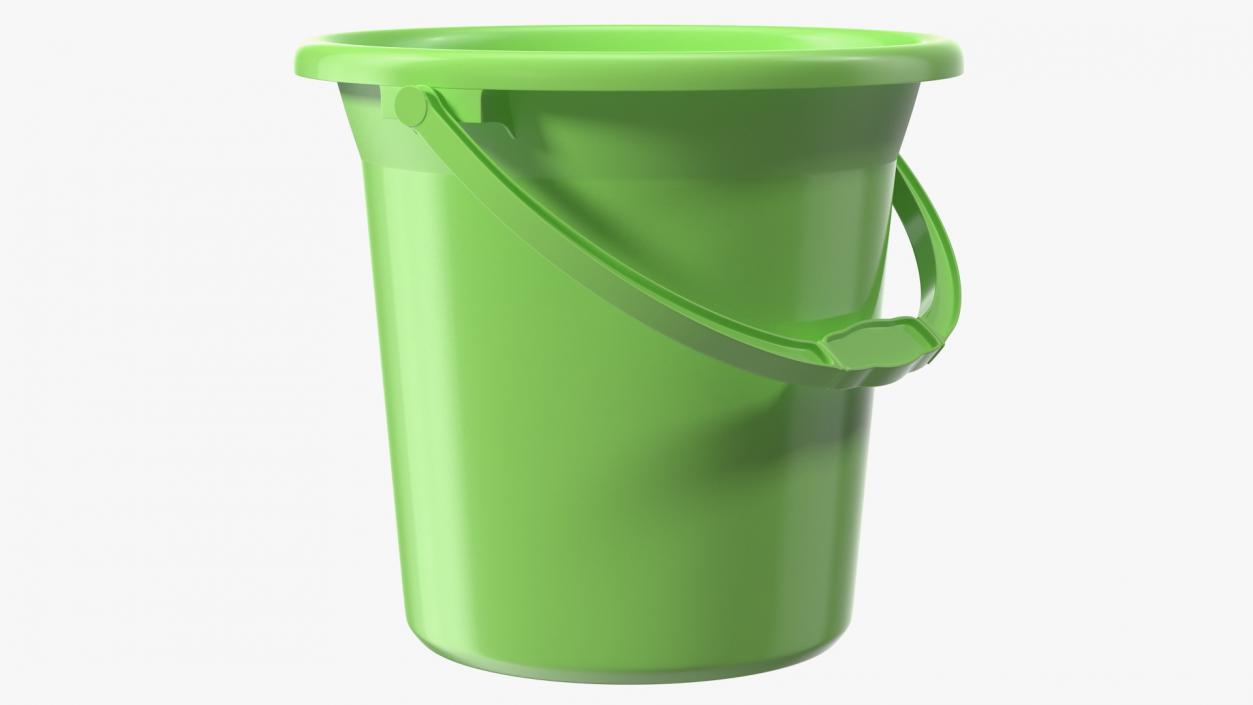 3D Plastic Bathroom Bucket model