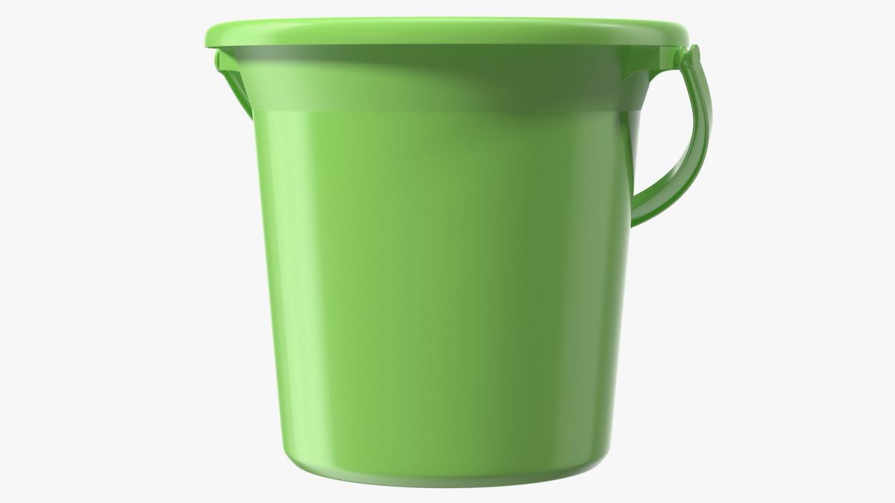 3D Plastic Bathroom Bucket model