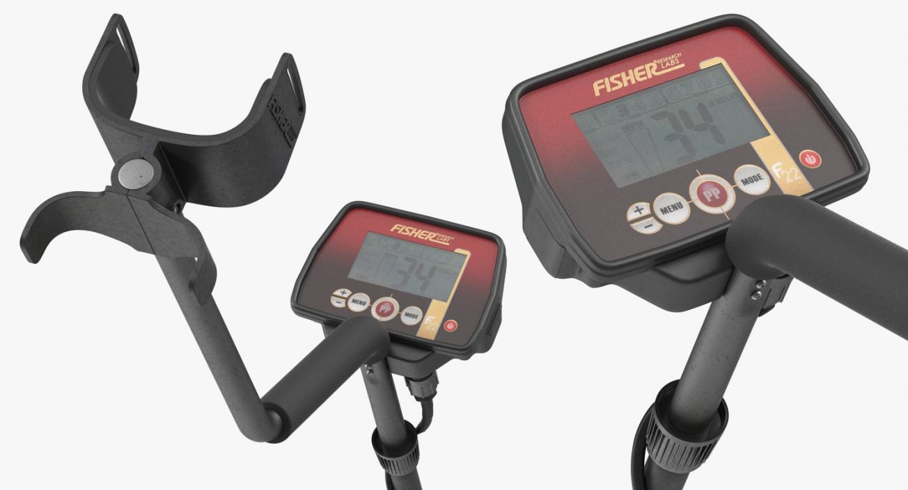 3D model Fisher F22 Metal Detector