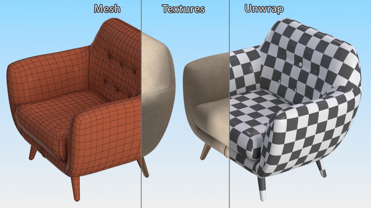 Armchairs Collection 5 3D