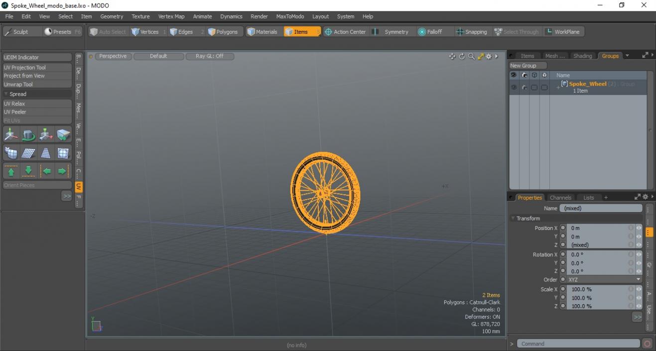 3D Spoke Wheel