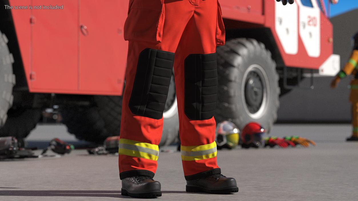 3D Firefighting Pants model