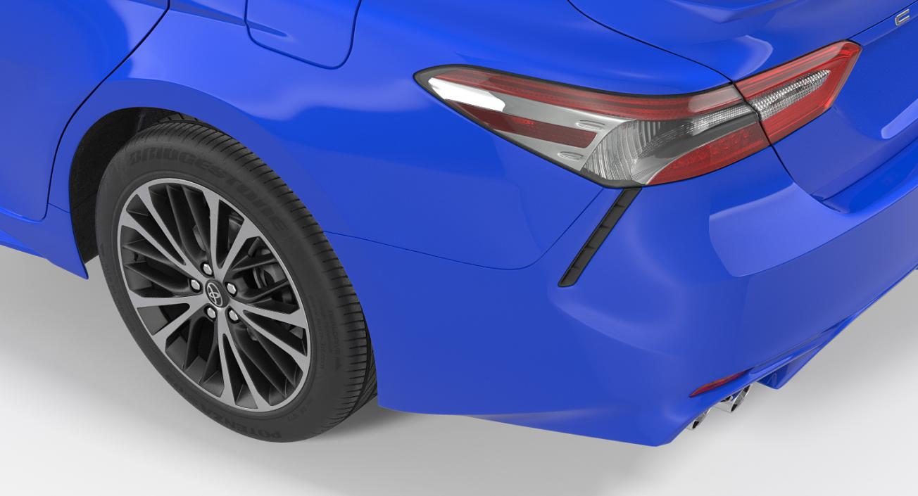 Toyota Camry 2018 Rigged 3D model